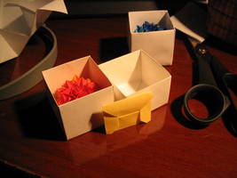 Curler, caixa e envelope de origami - nov/2005