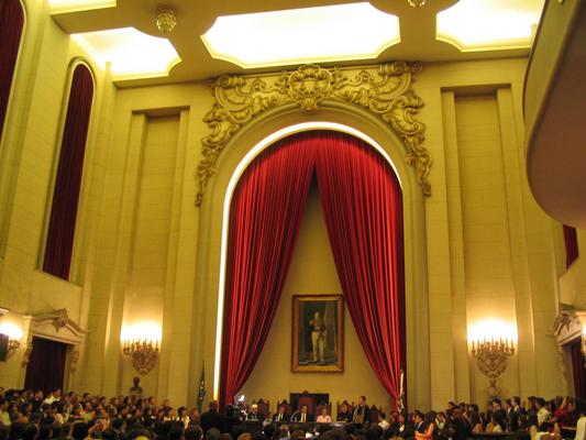 Salão Nobre da Faculdade de Direito do Largo São Francisco (formatura 2005) - São Paulo, SP - dez/2005